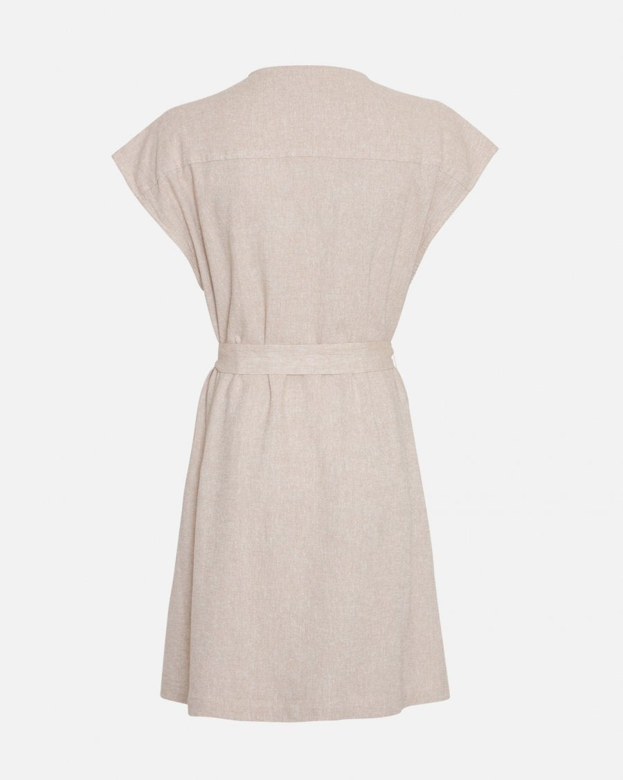 MSCH Copenhagen Jovene Ginia SS Dress Sand - hvittrad.no