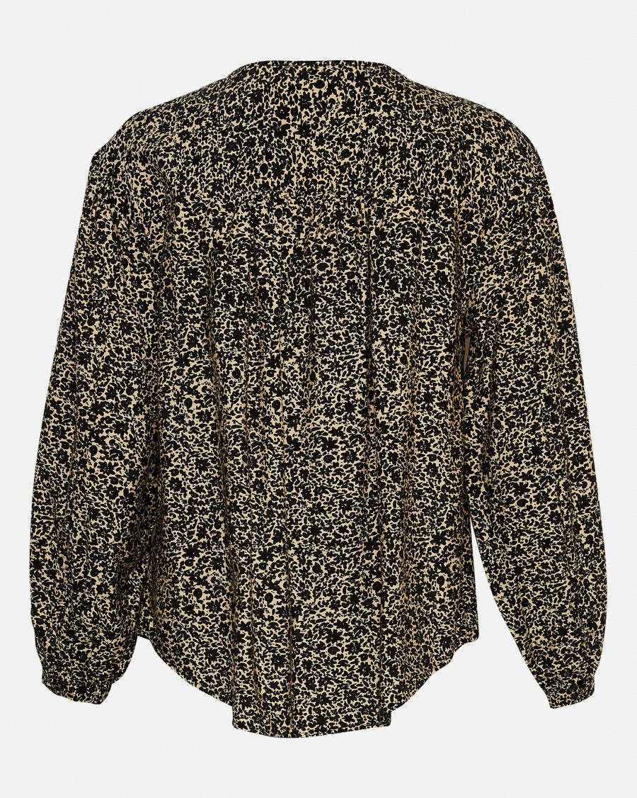 Moss Copenhagen Karitta Setara Shirt AOP Trench Coat Flw - hvittrad.no