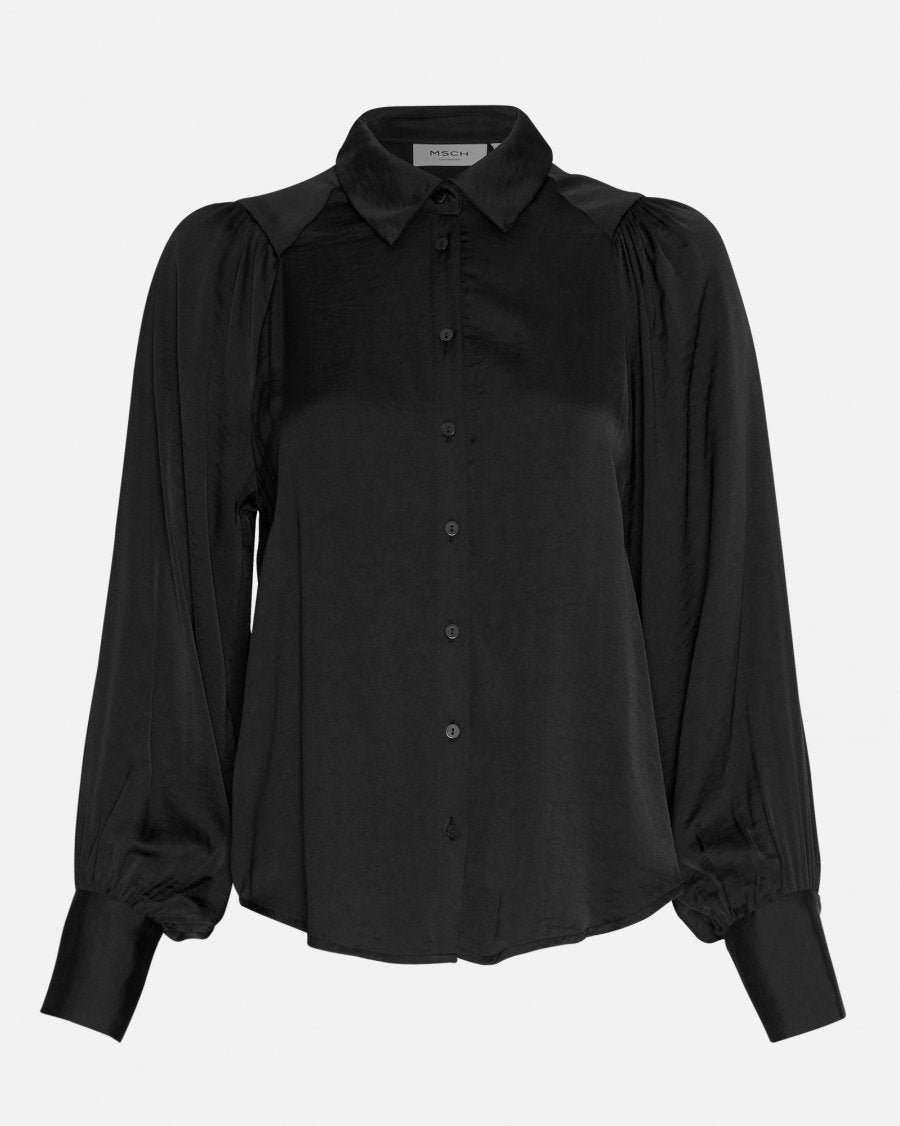 Moss Copenhagen Maluca Shirt Black - hvittrad.no
