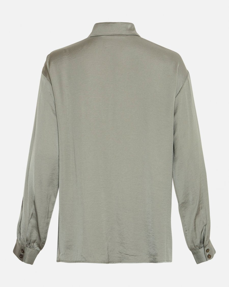 Moss Copenhagen Nanella Maluca Shirt Four Leaf Clove - hvittrad.no