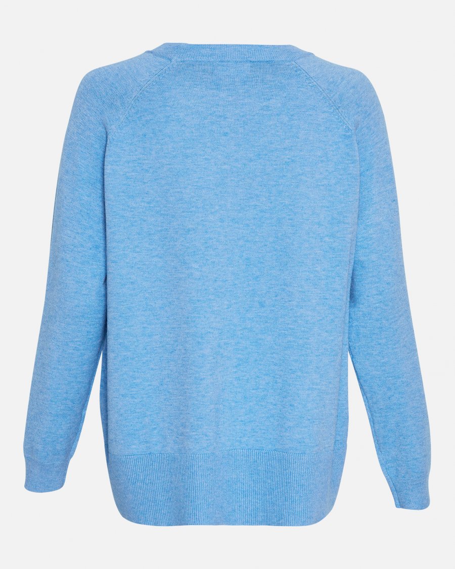MSCH Copenhagen Sardia Rachelle Pullover Azurine Mel - hvittrad.no
