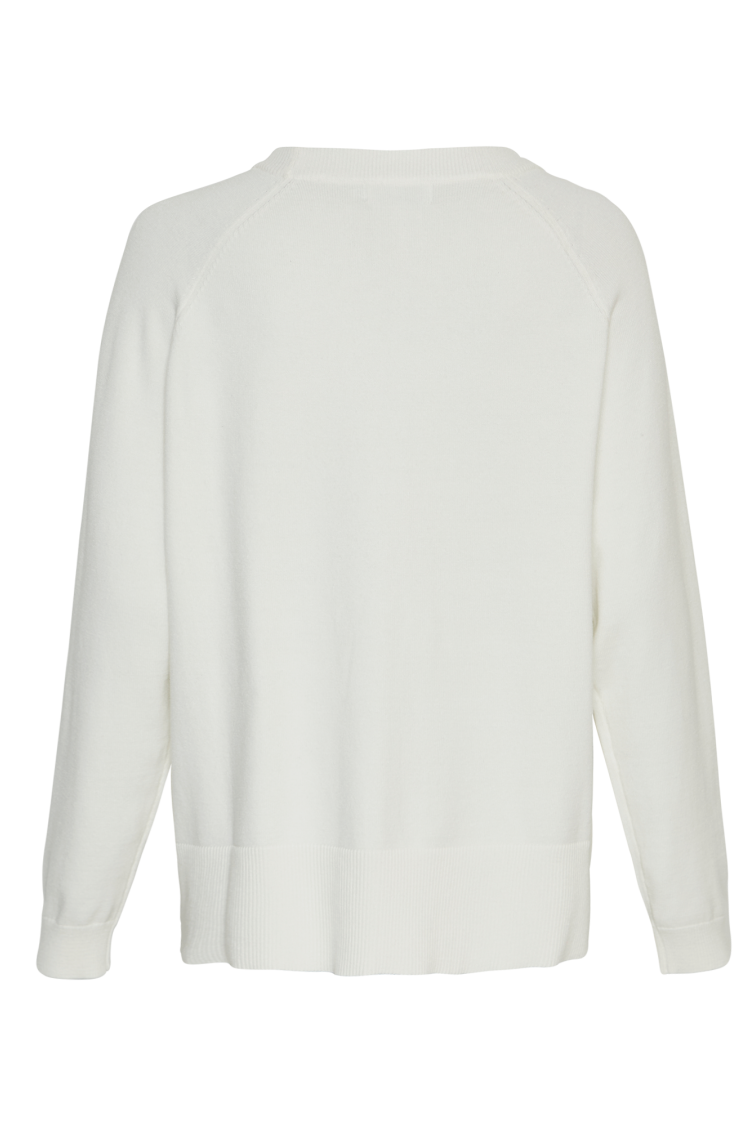 MSCH Copenhagen Sardia Rachelle Pullover Egret - hvittrad.no