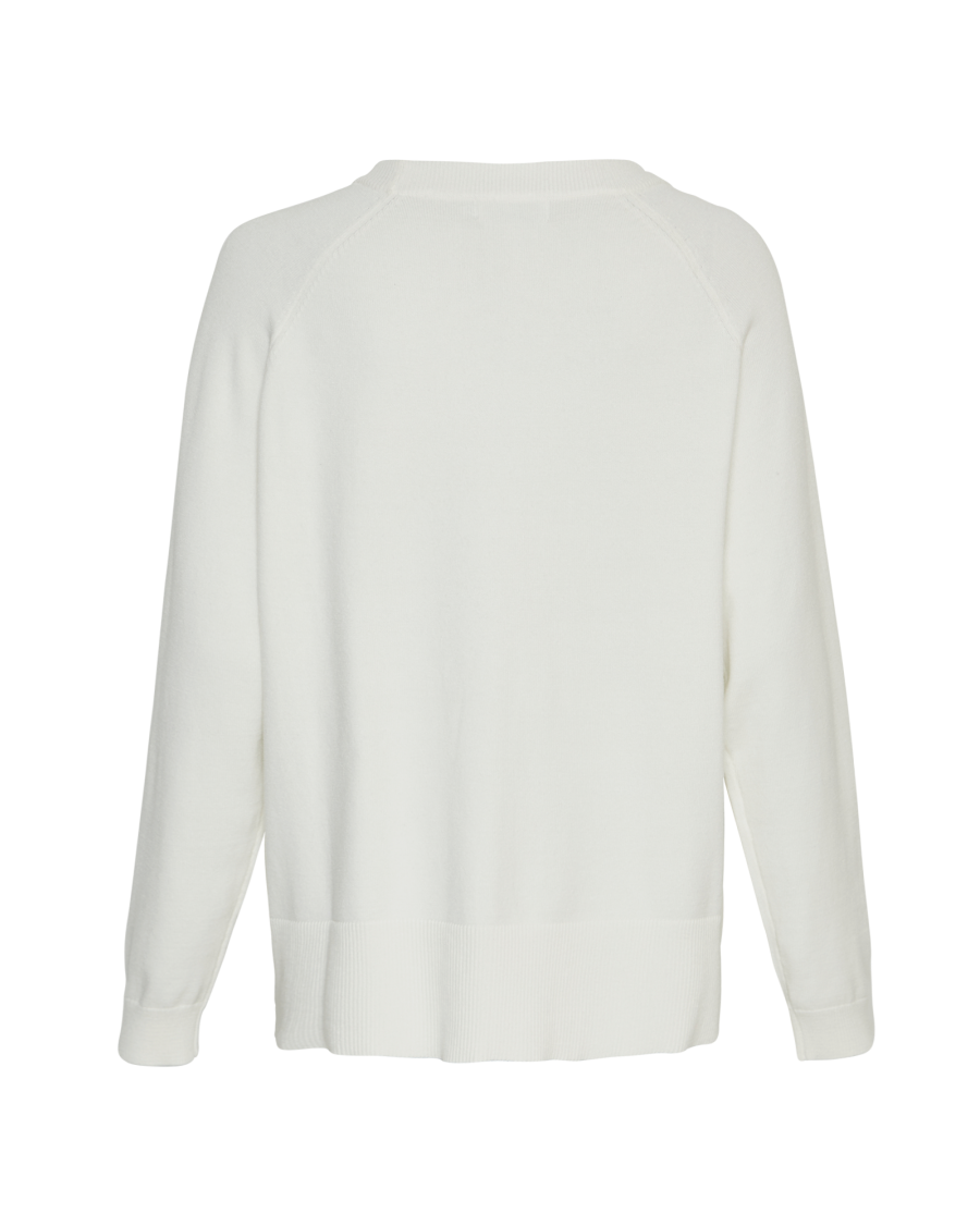 MSCH Copenhagen Sardia Rachelle Pullover Egret - hvittrad.no