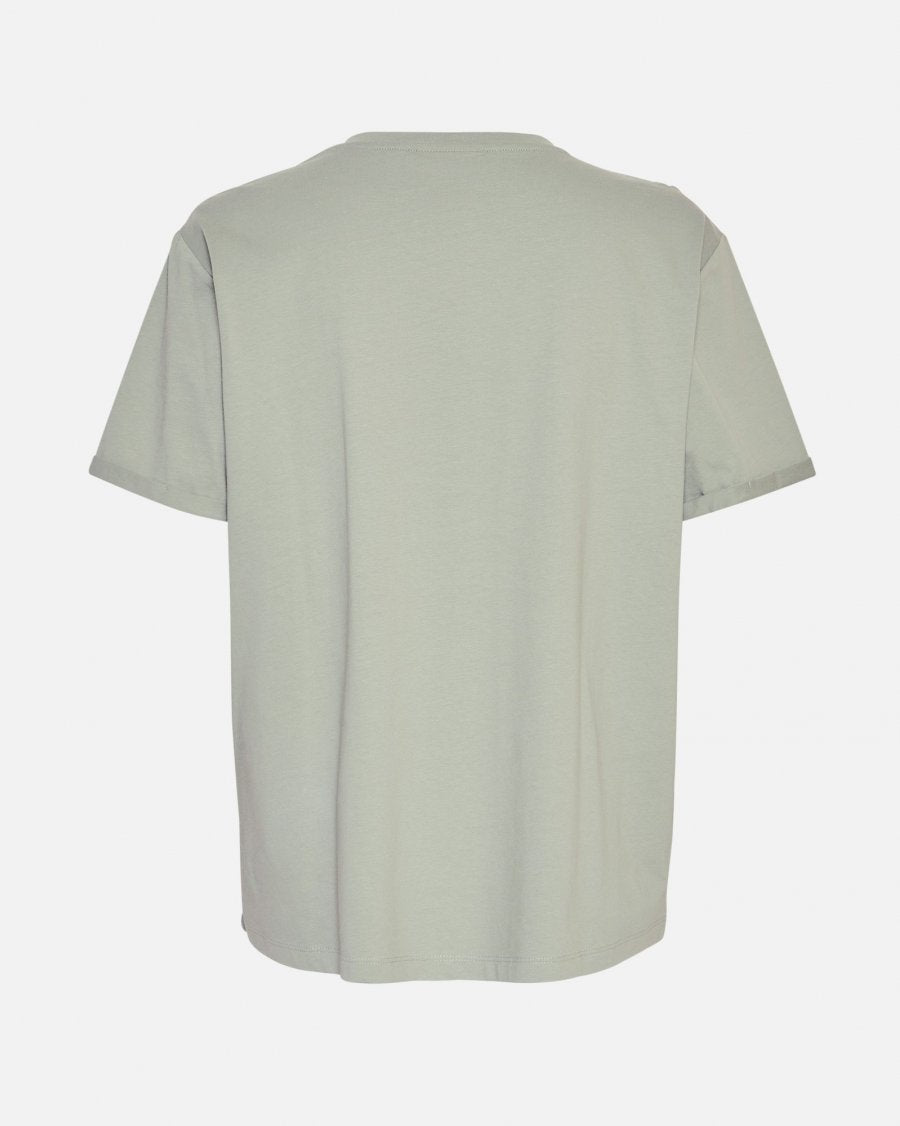 MSCH Copenhagen Terina Organic Small Logo Tee Green M/Green M - hvittrad.no