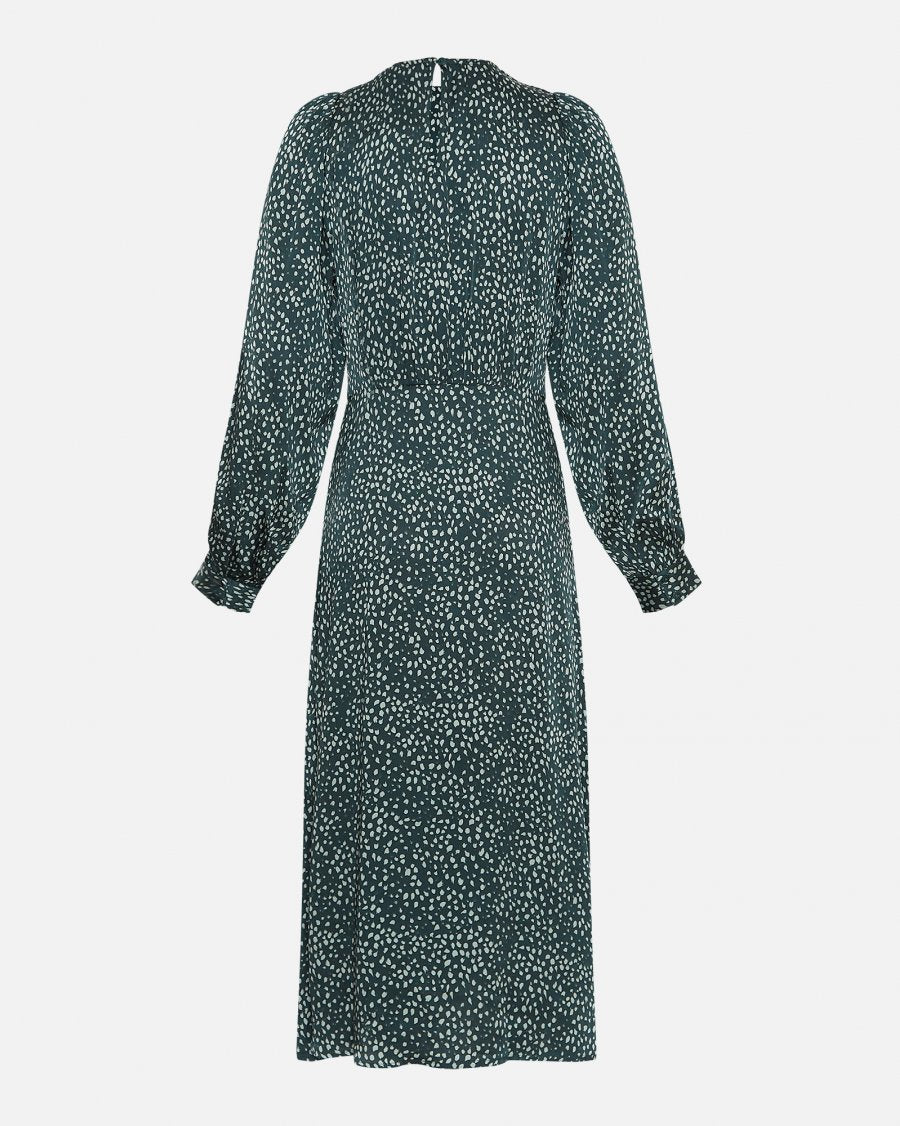 MSCH Copenhagen Adelaida Dress Pine Grove Dot - hvittrad.no