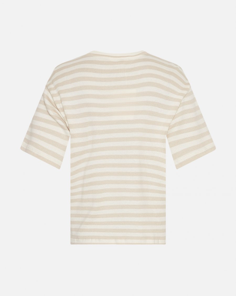 MSCH Copenhagen Bahara SS Pullover STP V Ice/Peyote - hvittrad.no