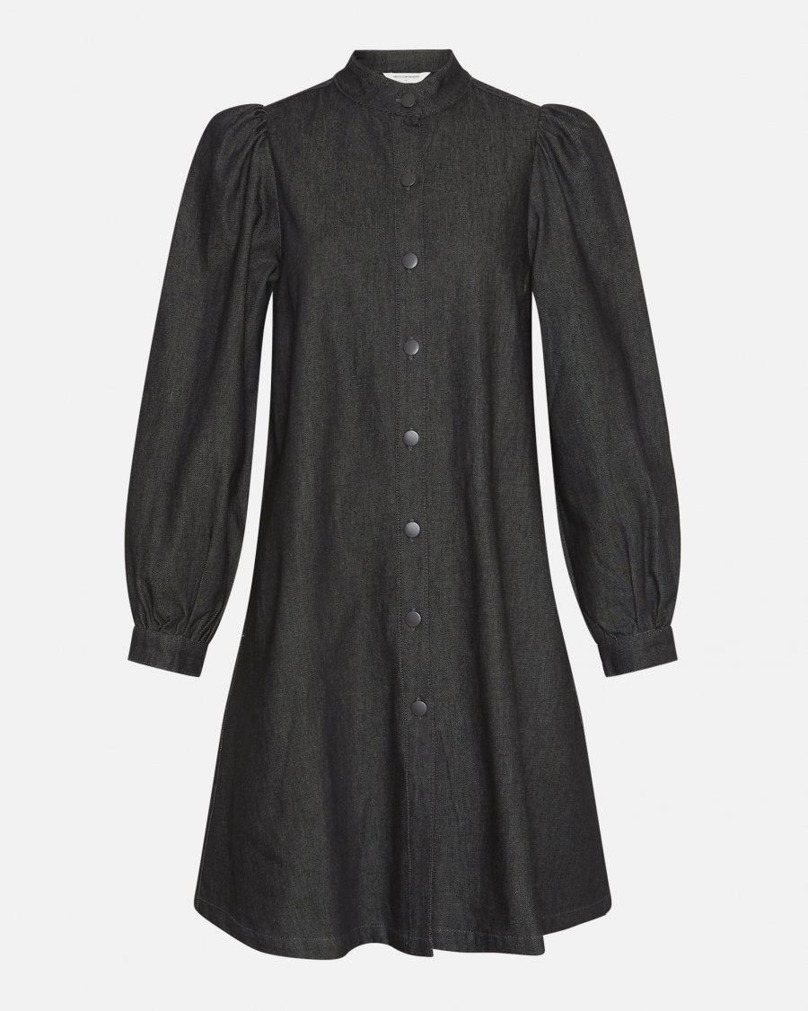 MSCH Copenhagen Elena Shirt Dress Black Wash - hvittrad.no