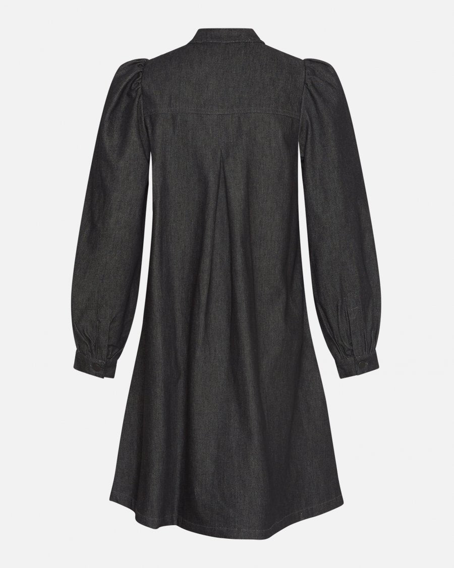MSCH Copenhagen Elena Shirt Dress Black Wash - hvittrad.no