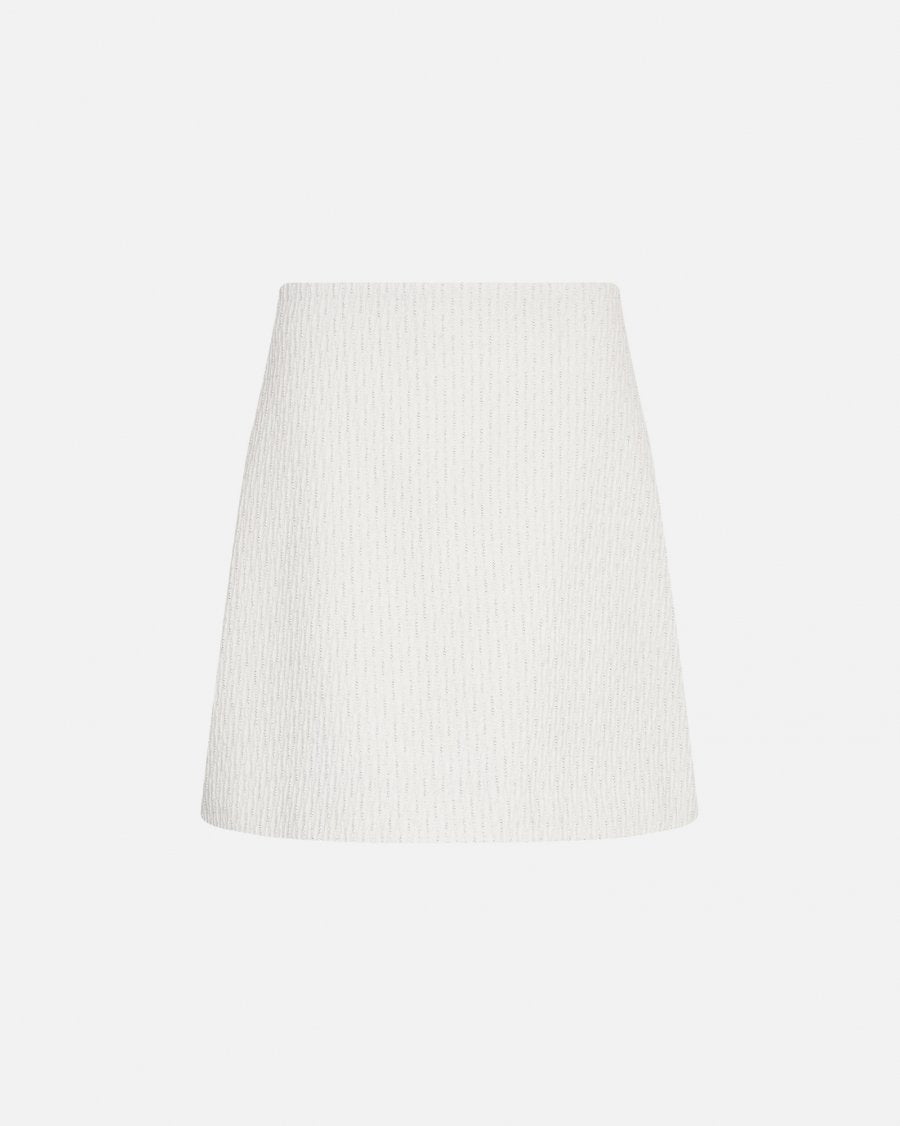 MSCH Copenhagen Nadialine Skirt White Melange - hvittrad.no