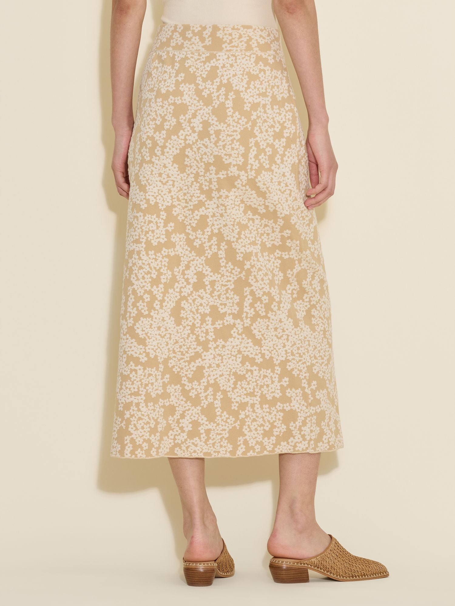 Holzweiler Tine Jacquard Knit Skirt Beige Mix - hvittrad.no