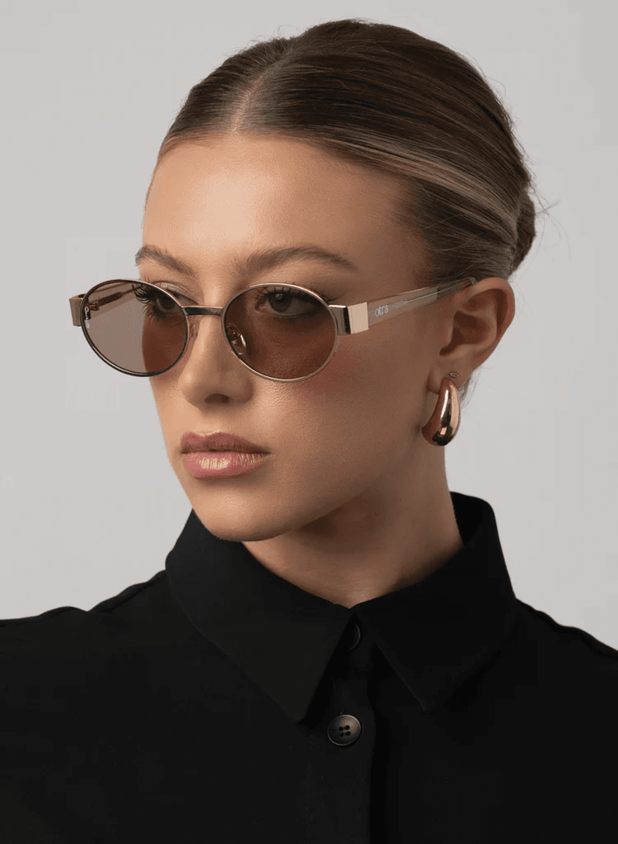 Otra Eyewear Echo Gold Brown - hvittrad.no