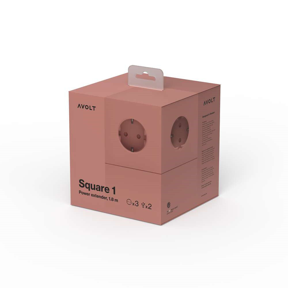 Square 1 USB Magnet Old Pink