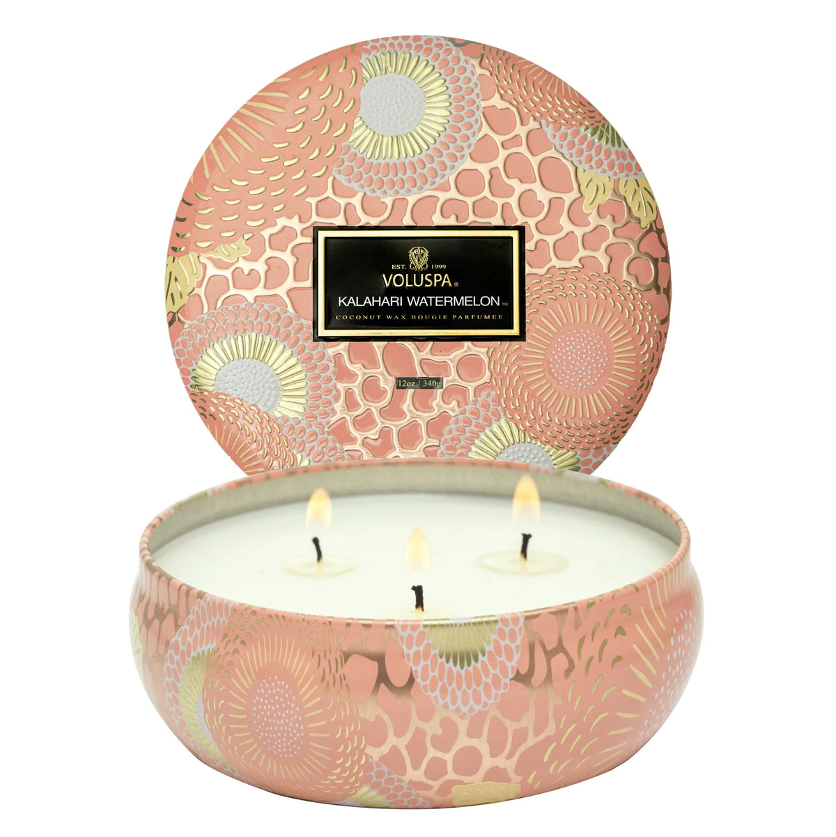 3-Wick Tin Candle – Kalahari Watermelon 340g