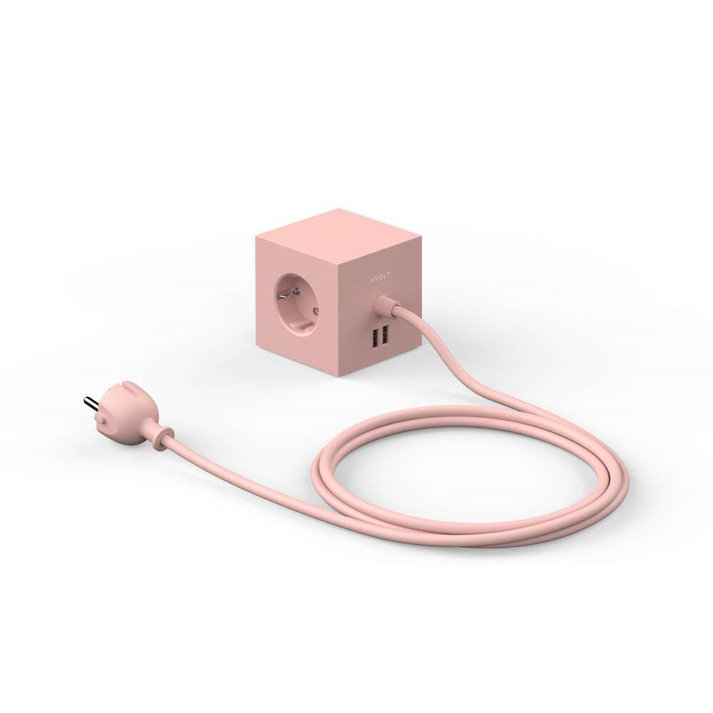 Square 1 USB Magnet Old Pink