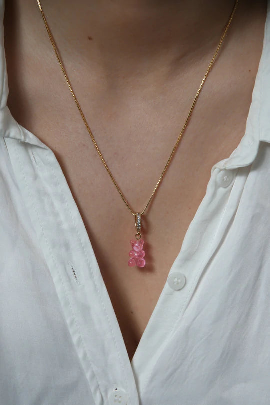 Nostalgia Bear w/Pave Connector – Bubblegum
