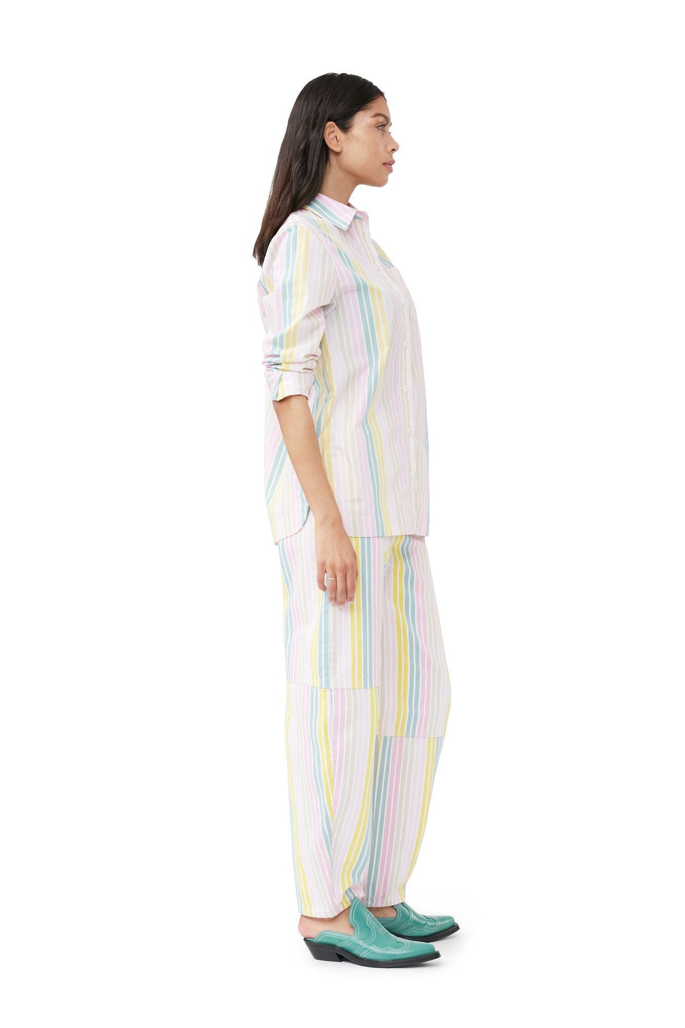 Stripe Cotton Shirt Multicolour