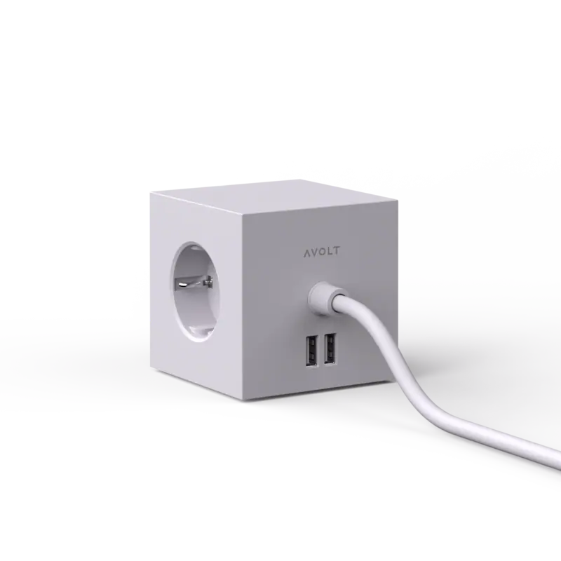 Square 1 USB Magnet Gotland Grey