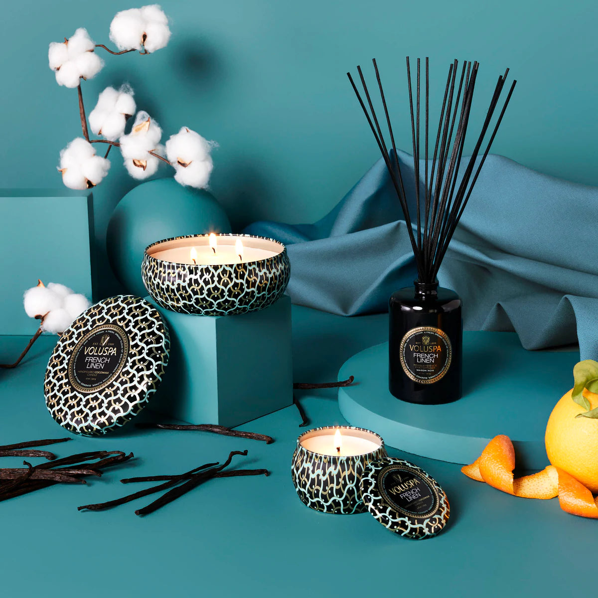 Mini Tin Candle – French Linen 113g