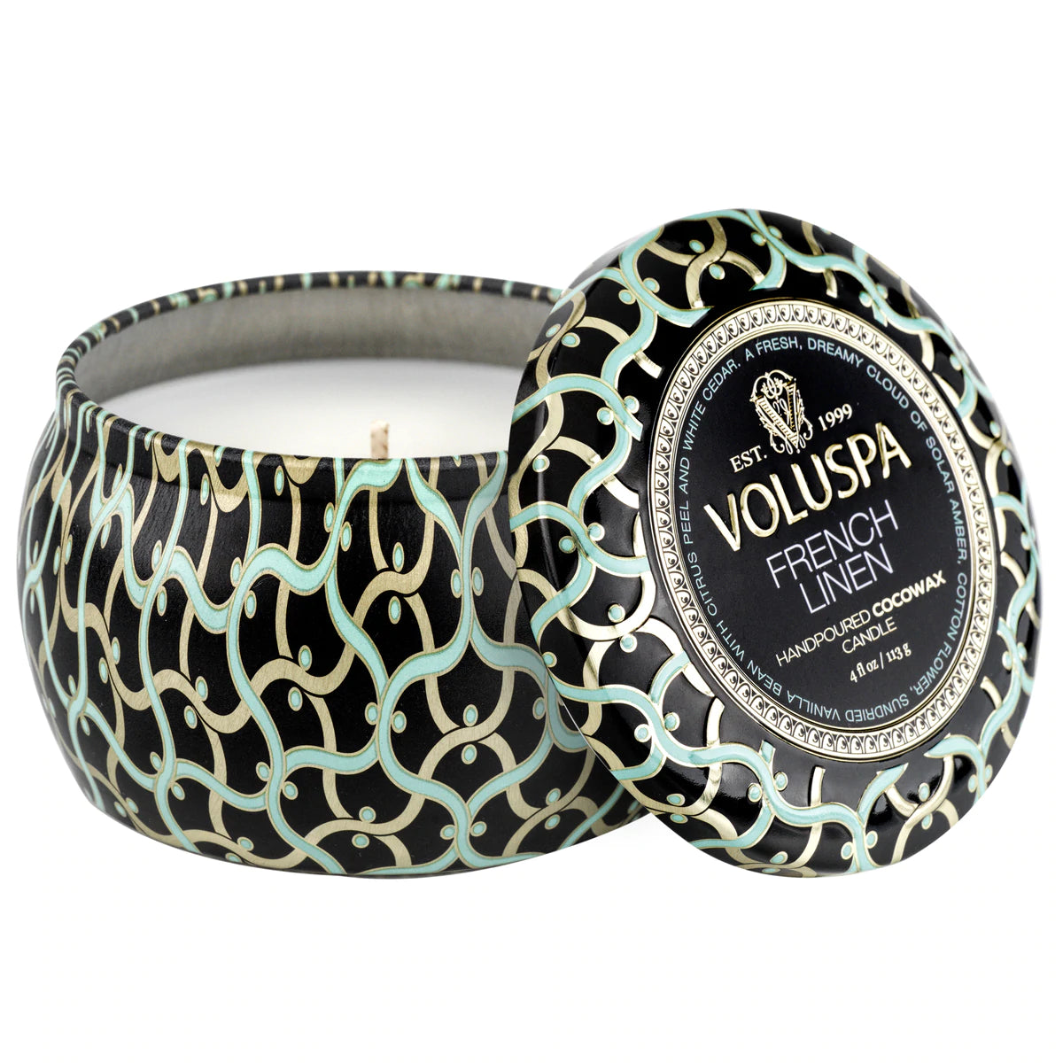 Mini Tin Candle – French Linen 113g