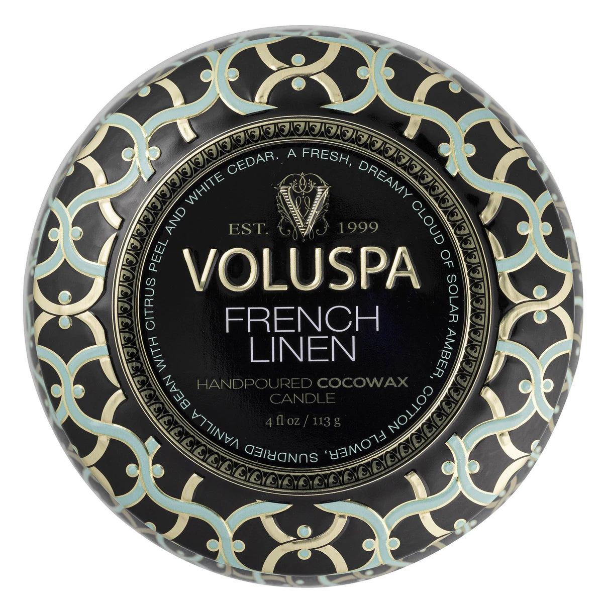 Mini Tin Candle – French Linen 113g