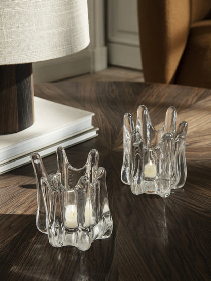 Holo Tealight Candle Holder Clear