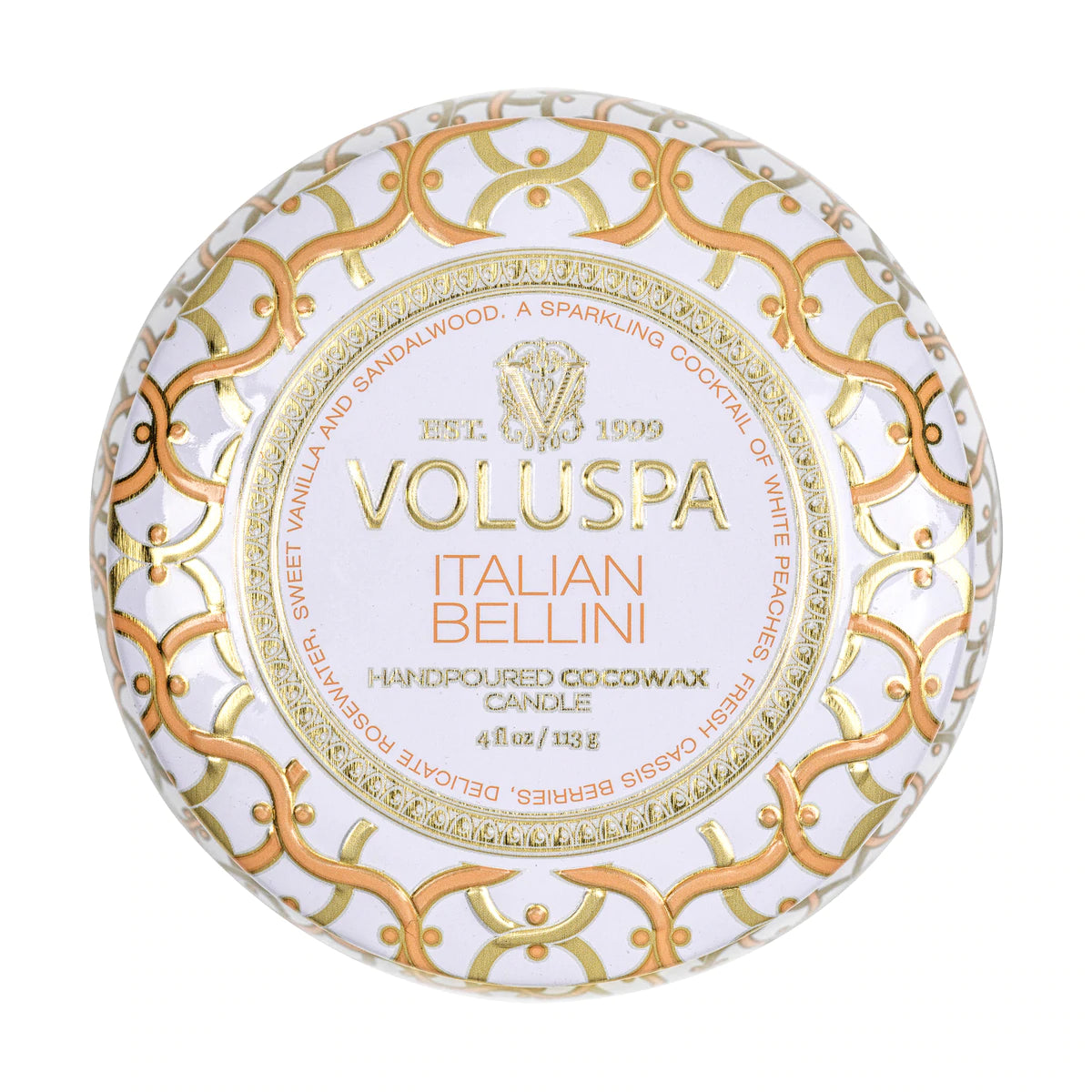 Mini Tin Candle – Italian Bellini 113g