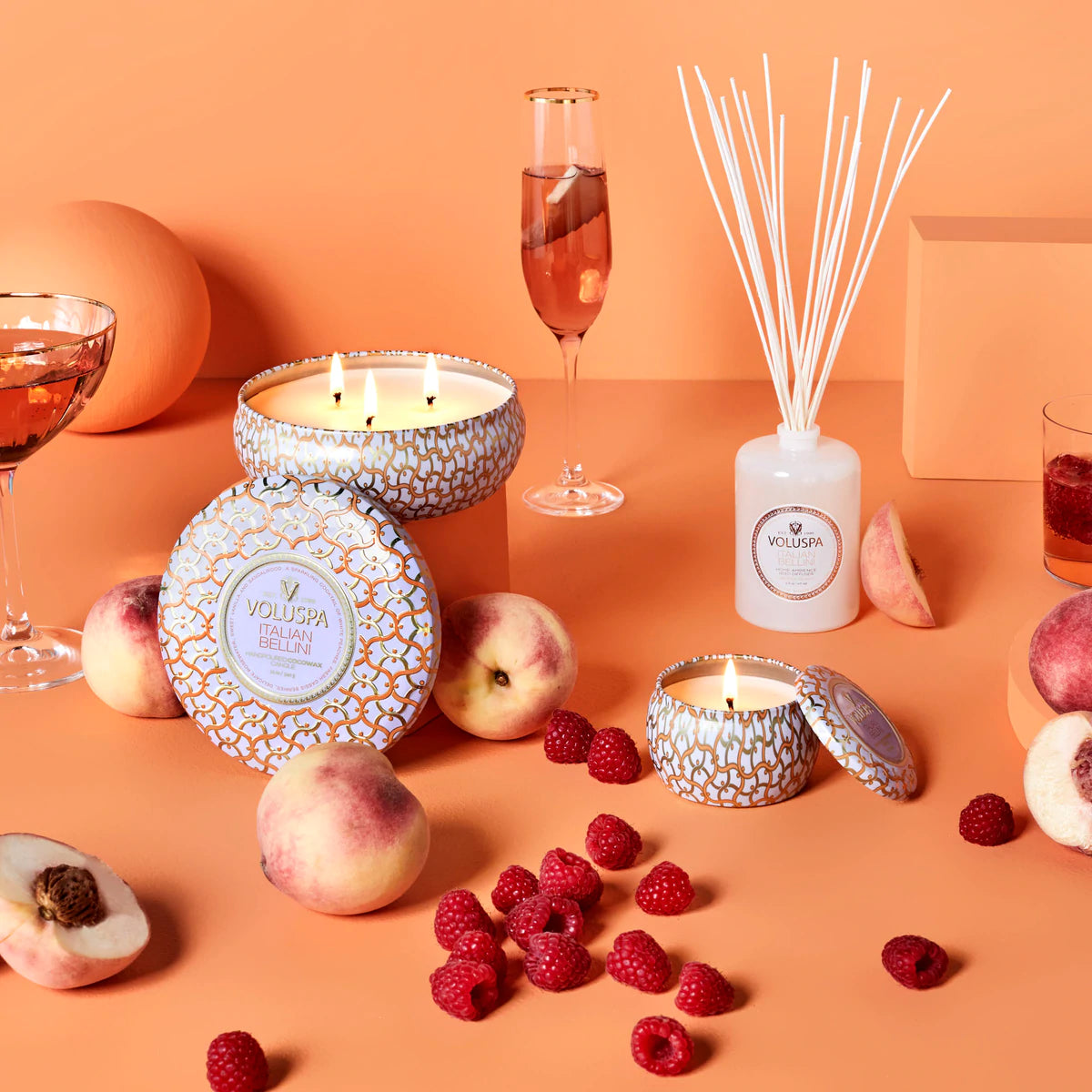Mini Tin Candle – Italian Bellini 113g