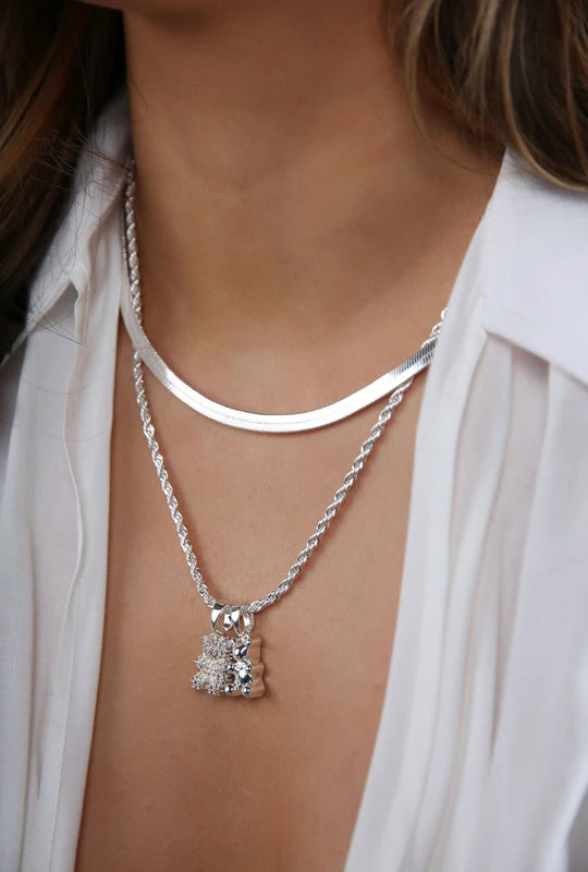 Nostalgia Bear w/Classic Connector – Silver