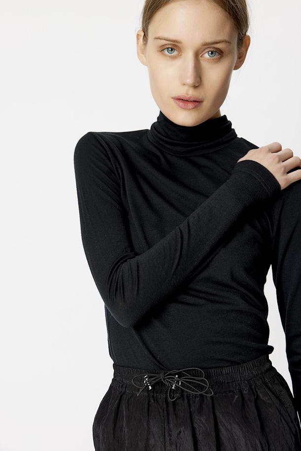 SividaGZ Wool Rollneck Black