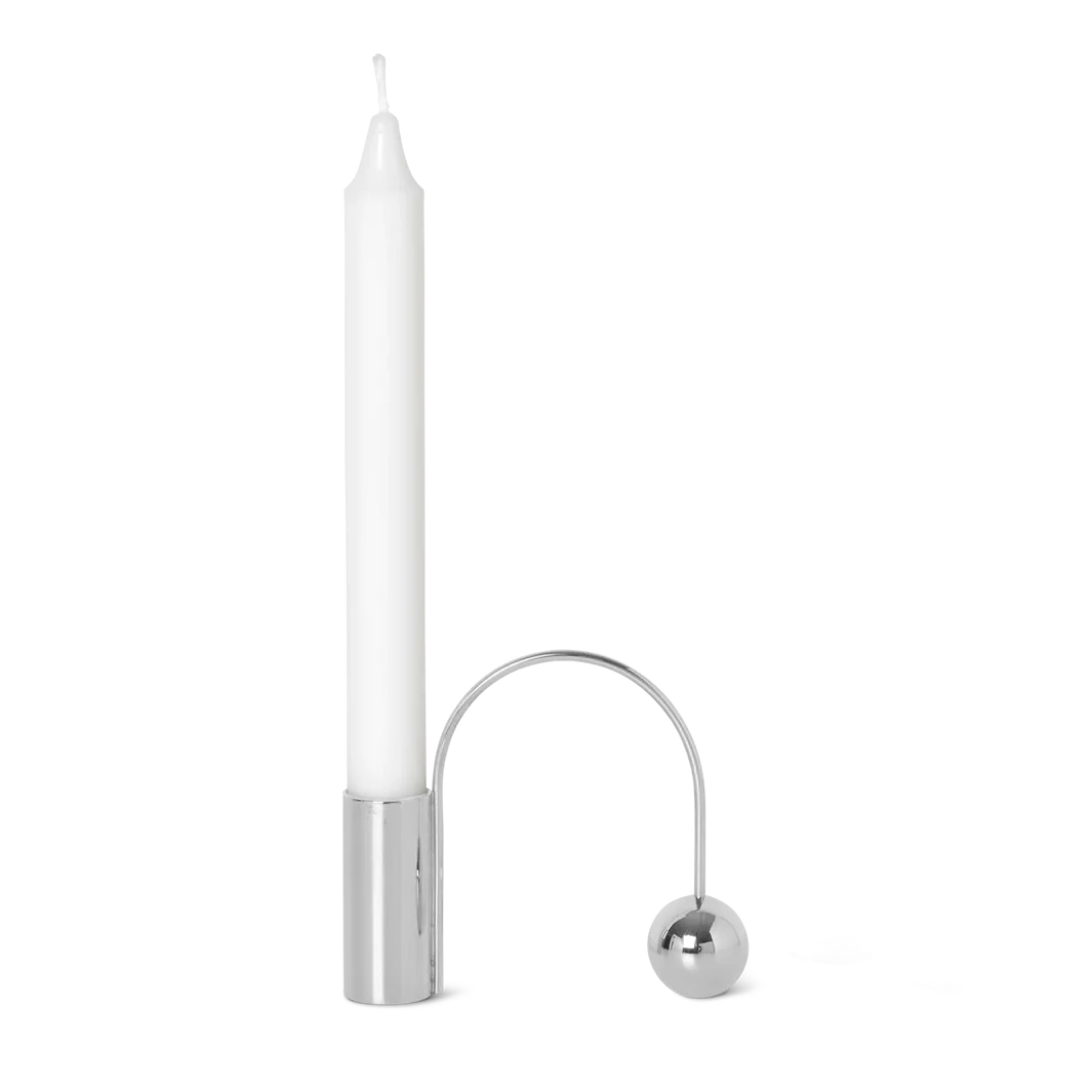 Balance Candle Holder Chrome