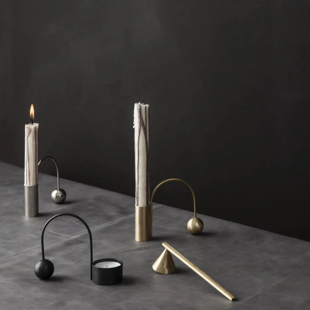 Balance Candle Holder Chrome