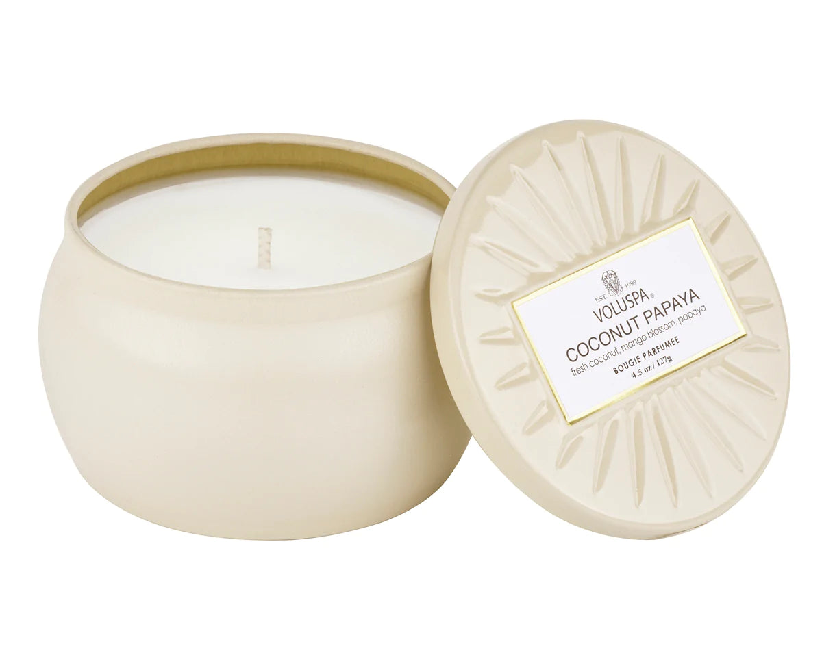 Mini Tin Candle – Coconut Papaya 113g
