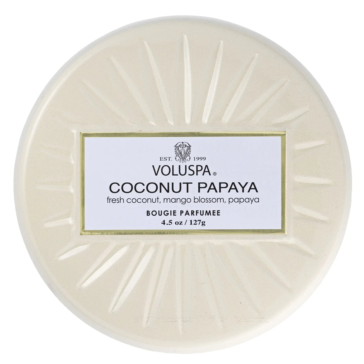 Mini Tin Candle – Coconut Papaya 113g
