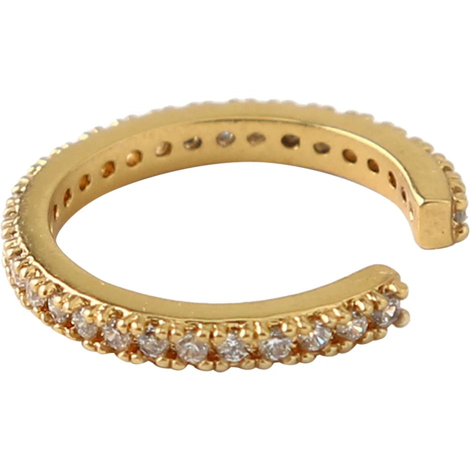 Orelia Pave Cuff Gold