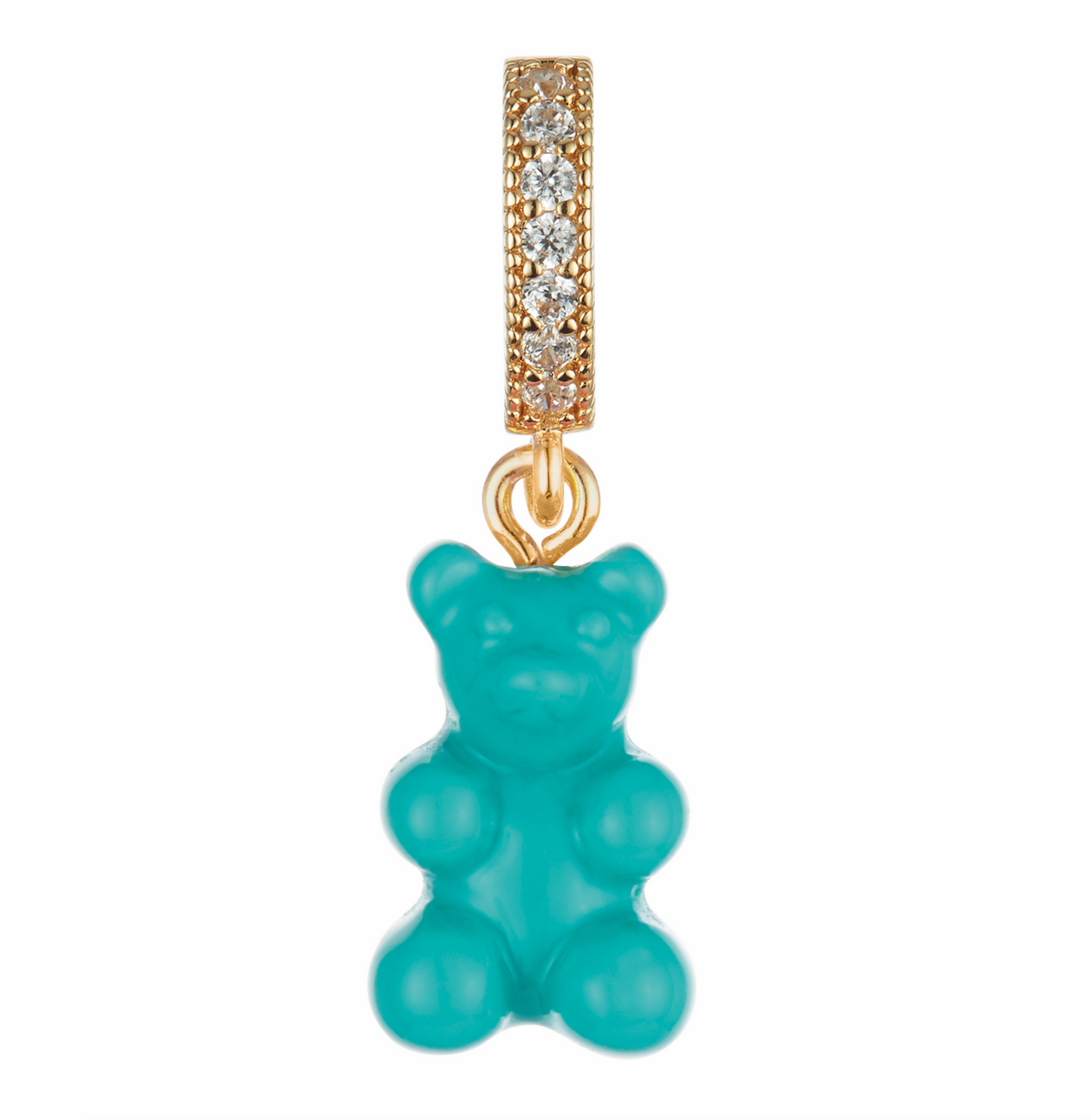 Nostalgia Bear w/Pave Connector – Mykonos Blue