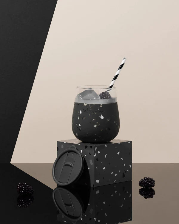 Porter To-Go Tumbler (Porter Glass) Charcoal Terrazzo 444ml