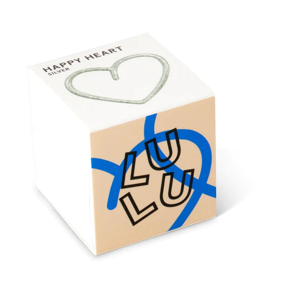 Happy Heart 1 Pcs Silver Plated Brass