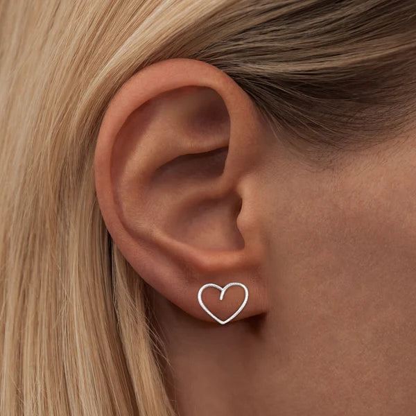 Happy Heart 1 Pcs Silver Plated Brass