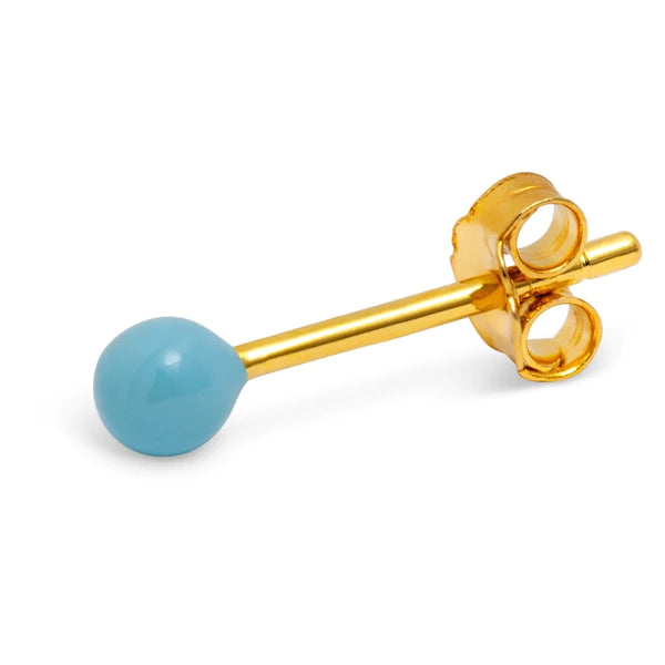 Color Ball 1 Pcs Enamel Light Blue