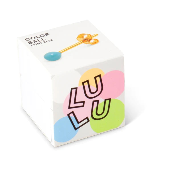 Color Ball 1 Pcs Enamel Light Blue