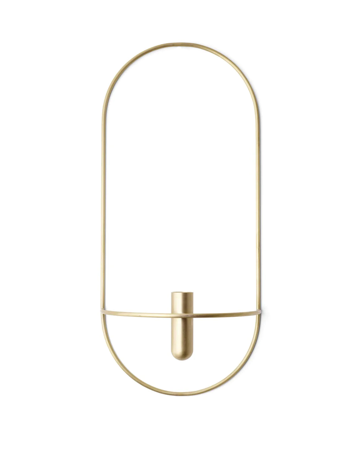 POV Oval Vase/Candleholder Brass