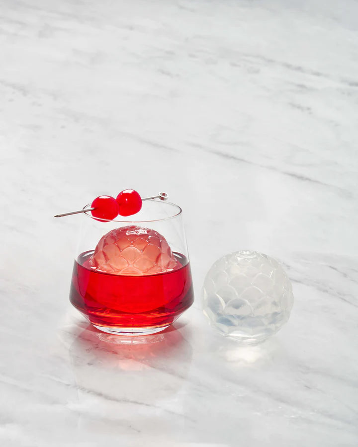 Petal Coctail Ice Tray Charcoal