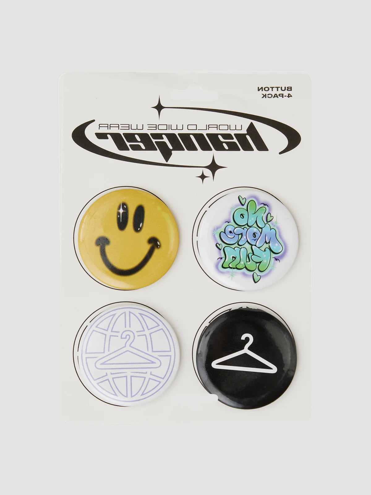 Hanger Pins 4pk Multicolor