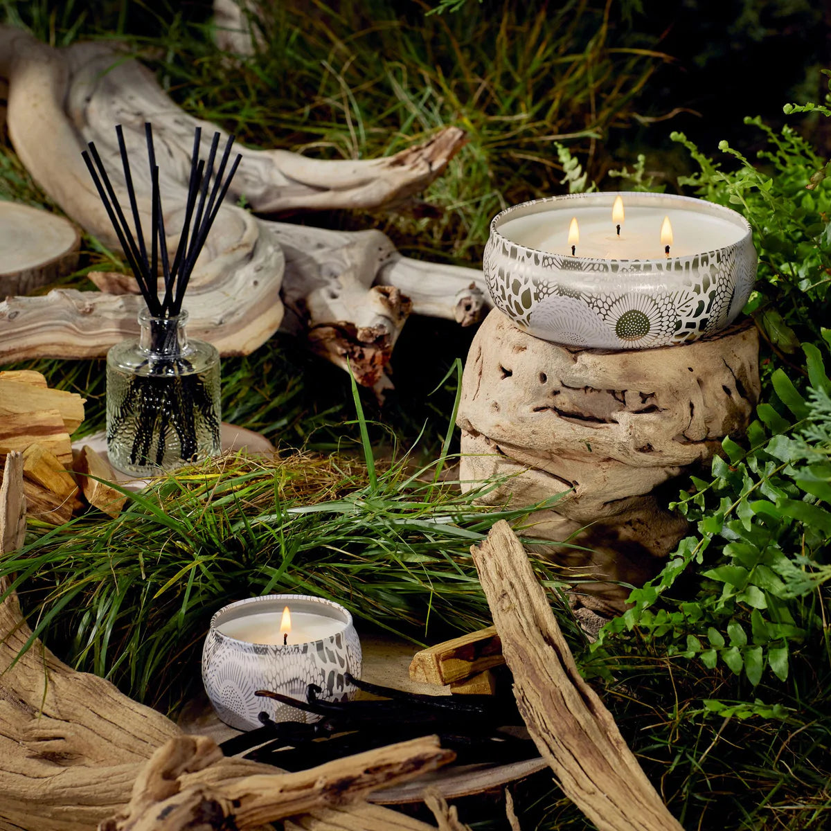 3-Wick Tin Candle – Santal Vanille 340g