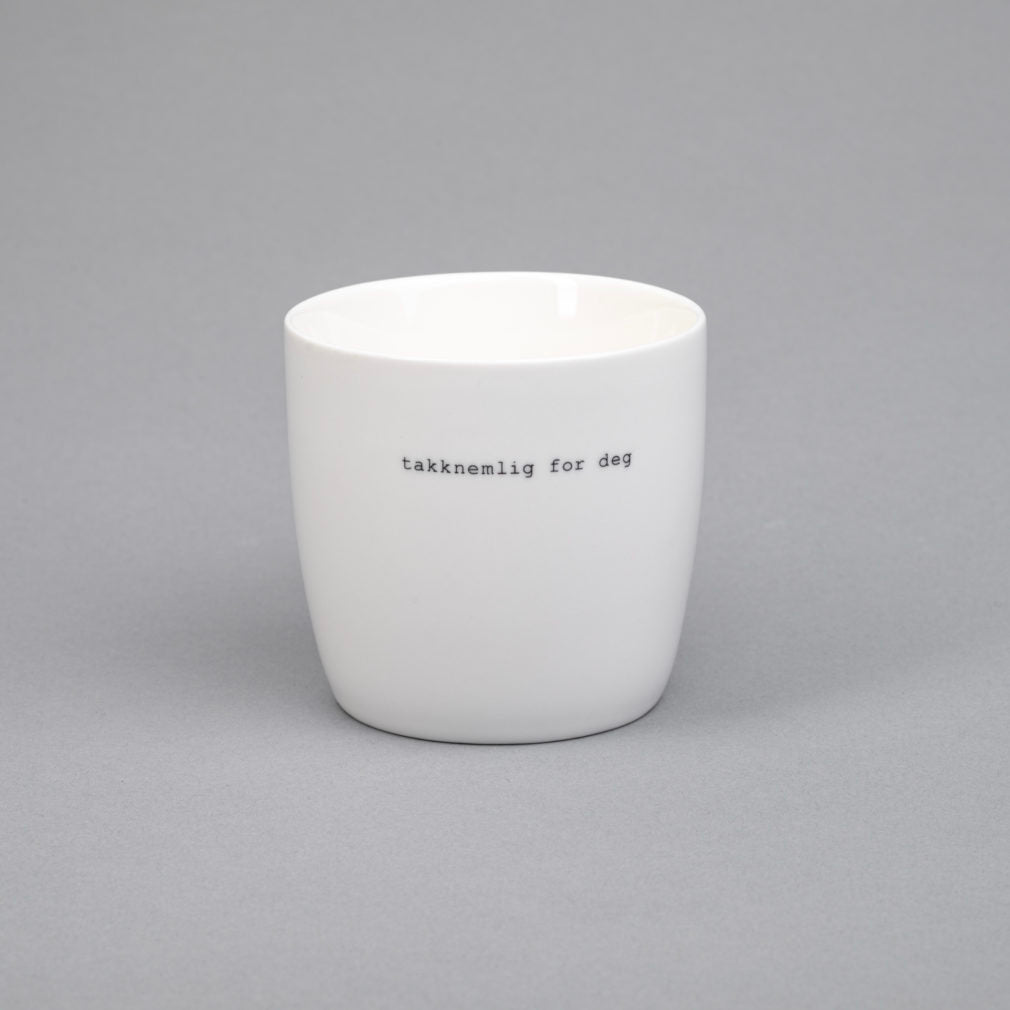 Krus "takknemlig for deg" 300ml