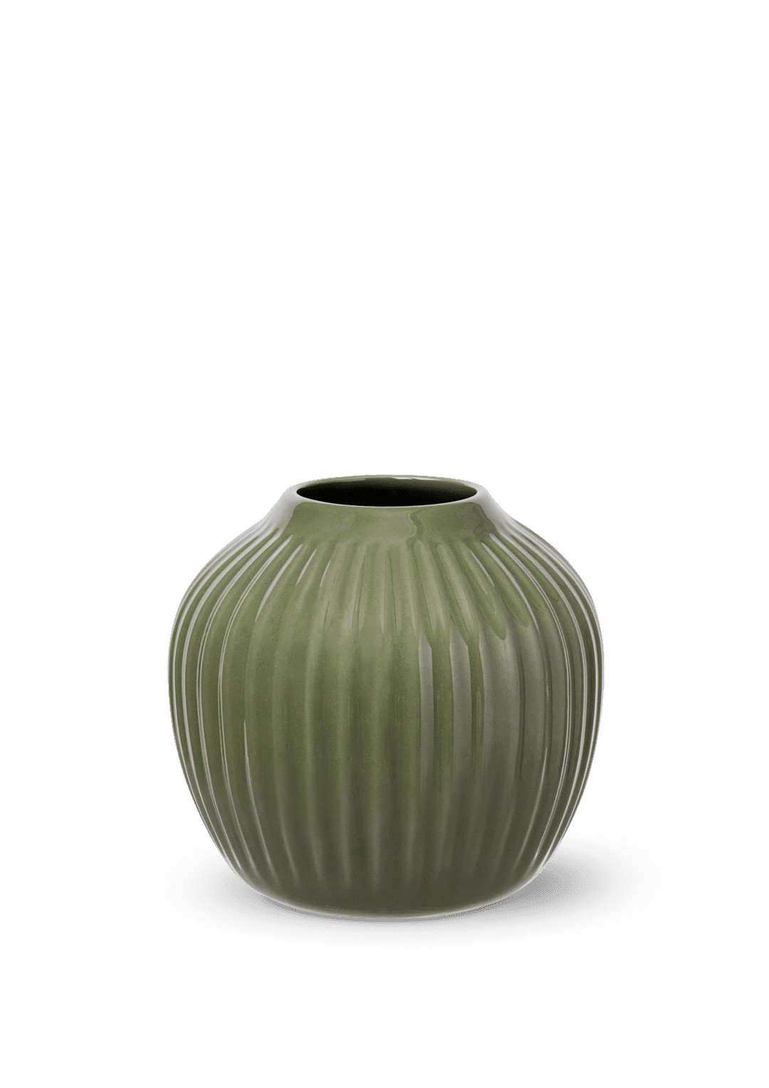 Kahler Hammershøi Vase H13 Mørk Grønn - hvittrad.no