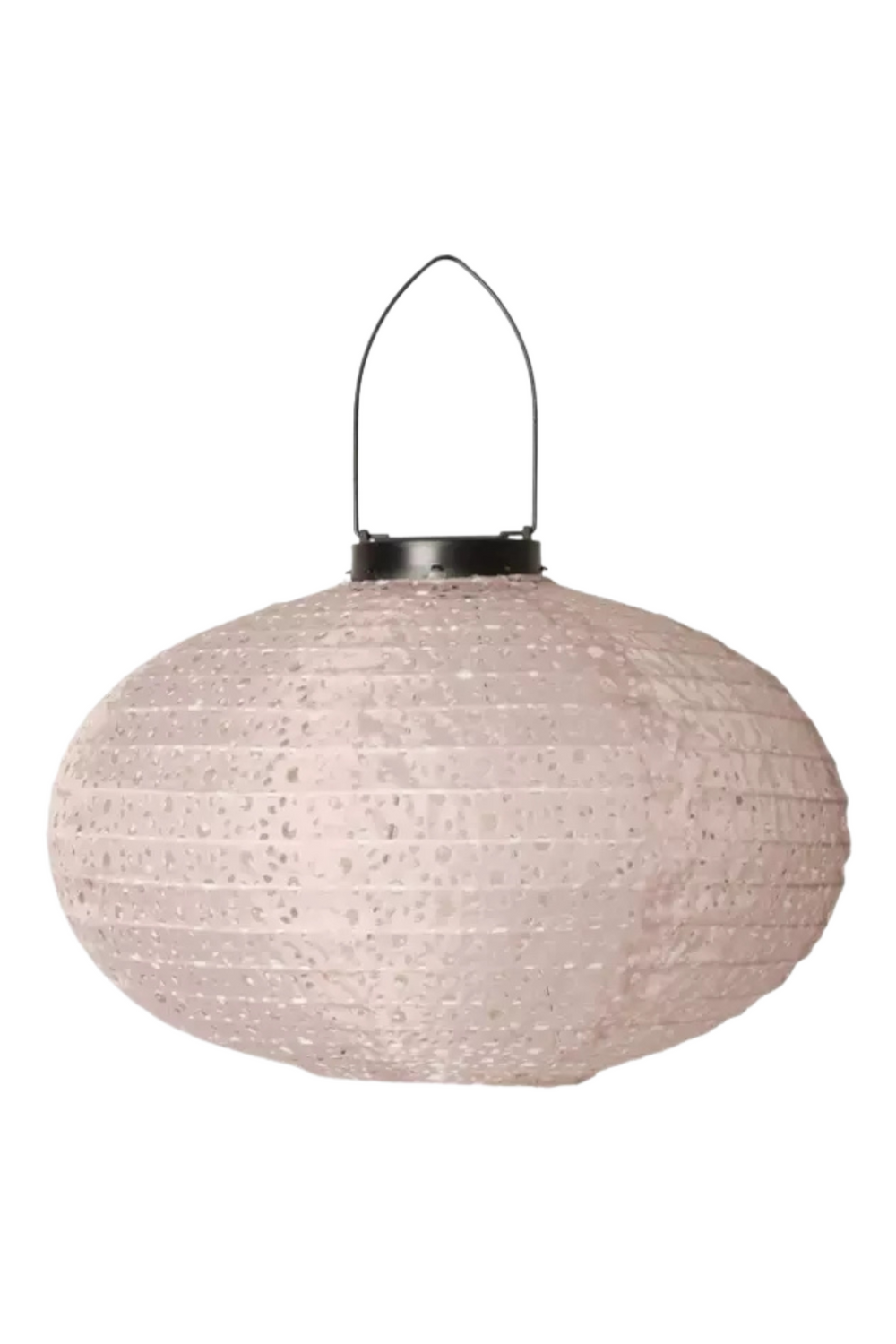 Lanterne m/solar Ellipse Lys Rosa