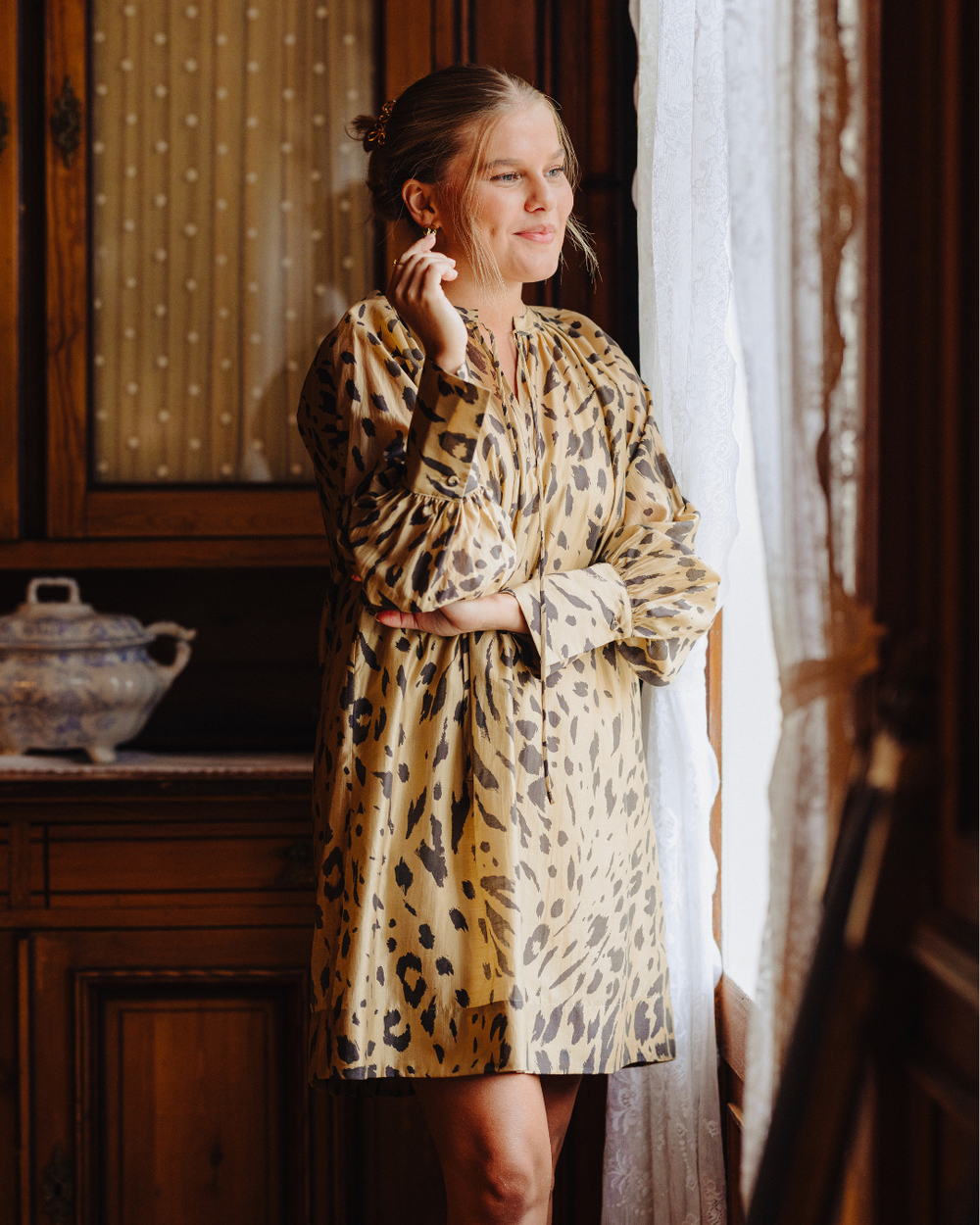 Elouise Tunic Dress Kelp