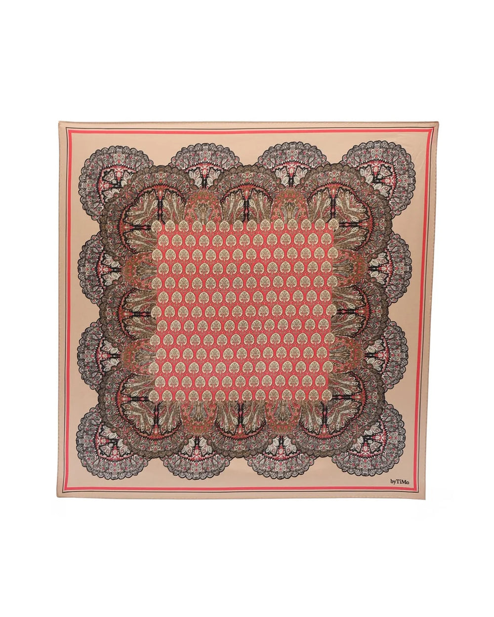 Silk Scarf 60x60 Autumn Paisely