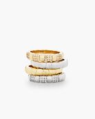 Philippa Studios Cushion Pave Ring Gold - hvittrad.no